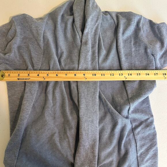 Zara Women's Open Front Tied Back Cardigan Sweater Light Blue Size M Knit - Picture 6 of 9